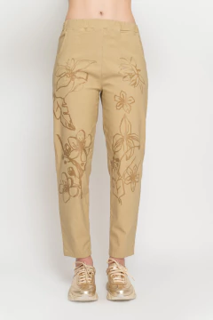 Babucha MELLVILLE flores cristal (2044)