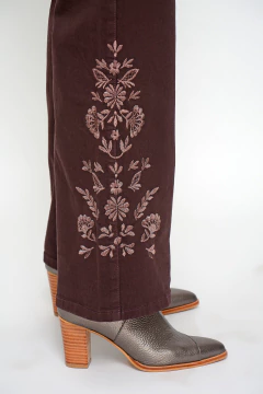 Ancho FLORENCE flores malbec (J6128) - tienda online