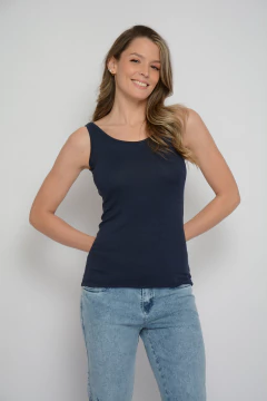Camisa PRAIA de voilé rayon con musculosa manga 3/4 (5727) en internet