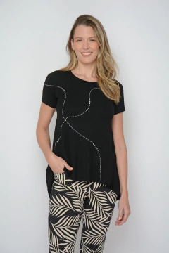 Remera CEIBO tachas larga atras (5903)