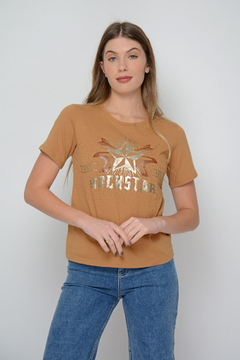 Remera MANZANO de algodón rockstar (5951) en internet