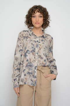 Camisa LENNON slub estampado (6009) - Moravia Jeans