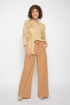 Palazzo CRESPÓN ancho con lazo (5929) - Moravia Jeans