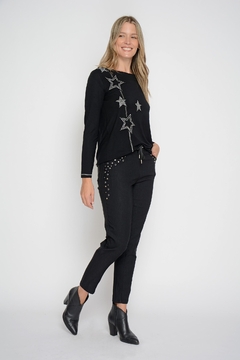 Jogger WONDER con tachas y cristales (6026)