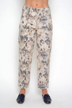 Mom KEITH flores beige (J6132) - comprar online