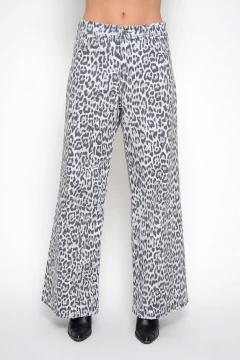 Ancho SABRINA cruzado leopardo gris (J6133) - comprar online