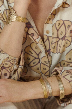 Pulsera SALER fina de bronce (5999)