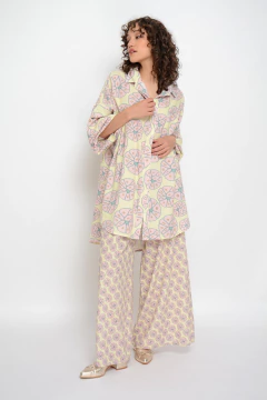 Palazzo XABIA ancho de lino (5984)