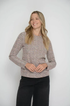 Pull CHARLY chanel de punto con transfer (6044) - comprar online
