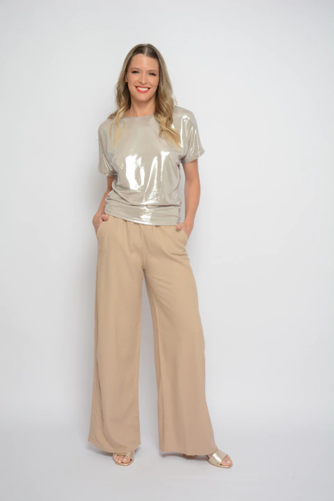 Remera NAYAH metalizada (5747)