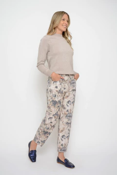 Mom KEITH flores beige (J6132)