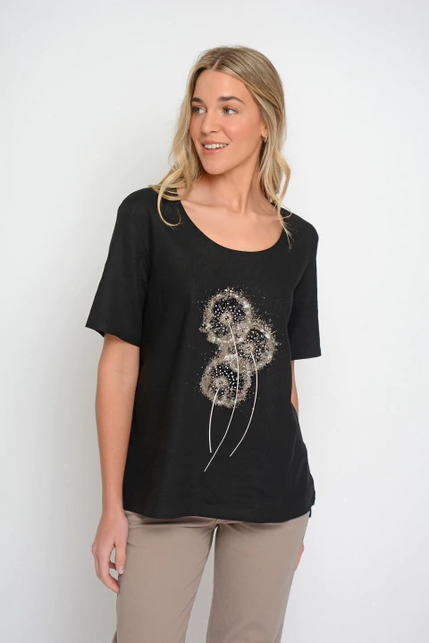 Remera CHRISTIE de lino `diente de leon` (2001)