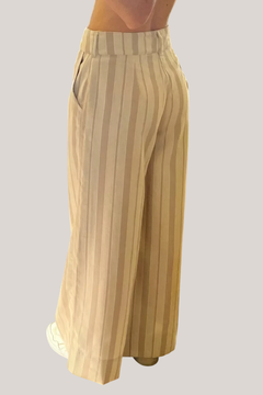 Palazzo SAVIA de lino rayado (5953) - Moravia Jeans