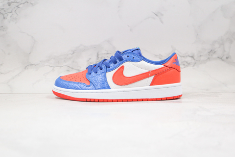 Air Jordan 1 Low Laranja/Azul/Branco