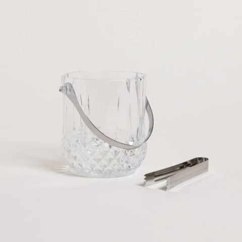 HIELERA DE VIDRIO CON PINZA