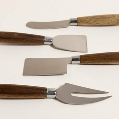 SET X 4 CUCHILLOS DE ACACIA PARA QUESO - tienda online