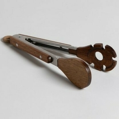 PINZA RED. INOX Y ACACIA 25cm - comprar online