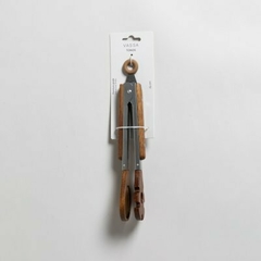 PINZA RED. INOX Y ACACIA 25cm - Almacen de Funes