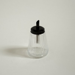 Azucarera conica rayas 300 ML tapa negra - comprar online