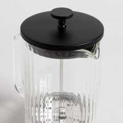 Cafetera embolo 800ml vidrio rayas en internet