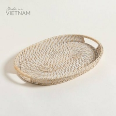Bandeja Ovalada bamboo/rattan bca. 50x34cm - comprar online