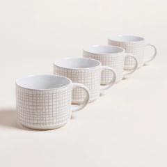 SET X 4 TAZAS EN RACK 285 ML - comprar online