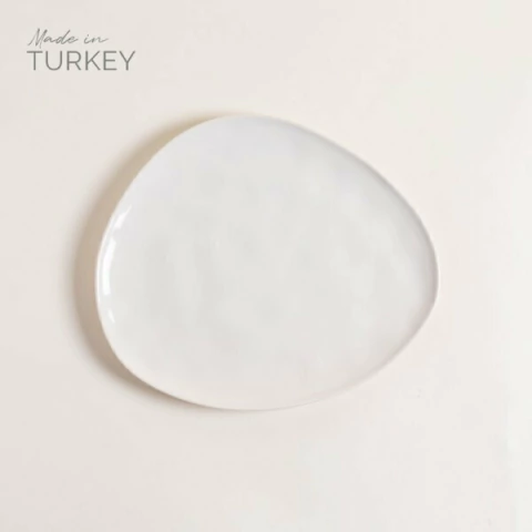 PLATO PLAYO IRREGULAR UMAY CREMA 30cm - comprar online