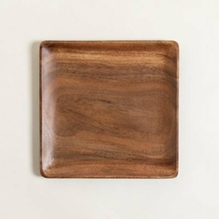 BANDEJA CUAD. ACACIA MANILA BLACK 25.5X25.5cm