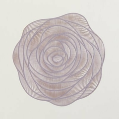 INDIVIDUAL PVC ONDAS GRIS ROSADO 38cm