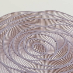 INDIVIDUAL PVC ONDAS GRIS ROSADO 38cm - comprar online