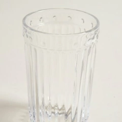 Setx6 vasos 7,5x12cm vidrio transp labrado - comprar online