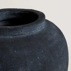 Tinaja 33X40 CM ceramica black en internet