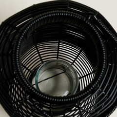FANAL LANTERN NEGRO 41X23 CM - Almacen de Funes