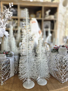 ARBOL NAVIDAD 40 CM. SILVER WHITE - comprar online