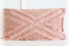Almohadon RECT rosa "rombos"