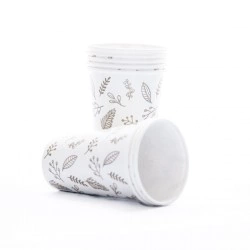 Vaso polipapel dorado x 8 un. hojas - comprar online