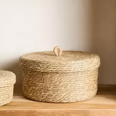 Canasta 30x15cm seagrass c/tapa - Almacen de Funes