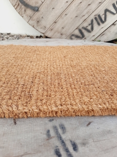 Felpudo COCO Tostado Liso 43x73x2.5 cm. - comprar online