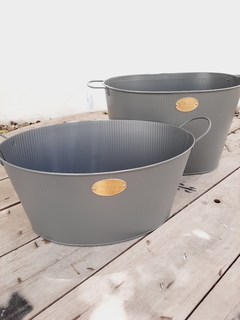 FRAPERA METAL GRIS 38X27X18 CM
