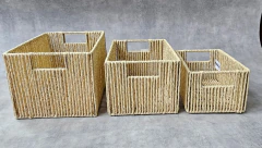 Canasto Rect. Fibras Org. 29x23xH19 cm