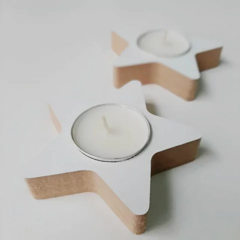 Portavela estrella x2un.c/vela