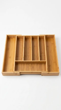 CUBIERTERO 37x27X5cm. Bamboo extensible