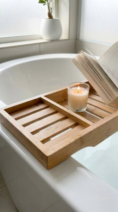 ORGANIZADOR BAÑERA BAMBOO 70cm - comprar online