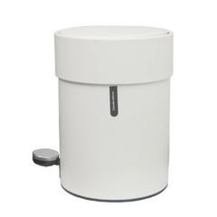 Cesto 5L acero pintado bco-cierre soft