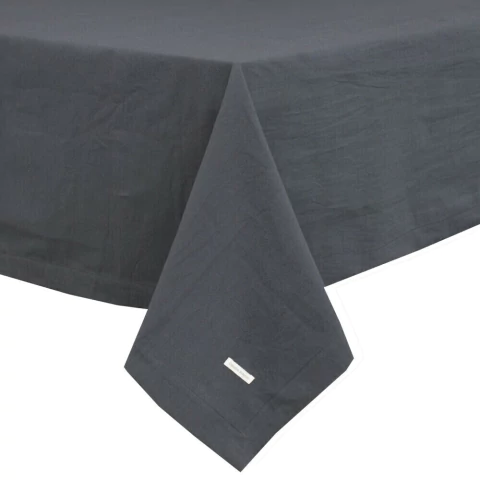 Mantel 2x2m Tusor pesado prewashed/ 100% Alg GRAFITO