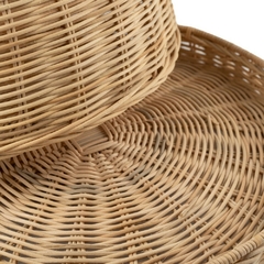 Campana ratan Ø40 X H25 cm. c/bandeja - Almacen de Funes