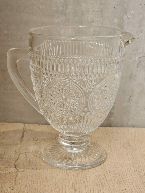 Jarra de Vidrio Labrada Transparente 14cm*20cm - comprar online