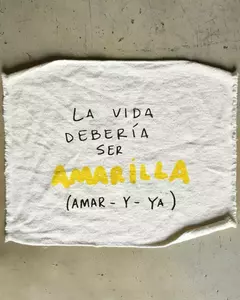 Paño nat con frases en negro surtidos en internet