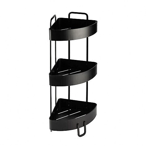 Organizador Esquinero 24x24xH71 cm. alum negro