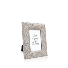 Portarretrato Silver 20x25cm plumas